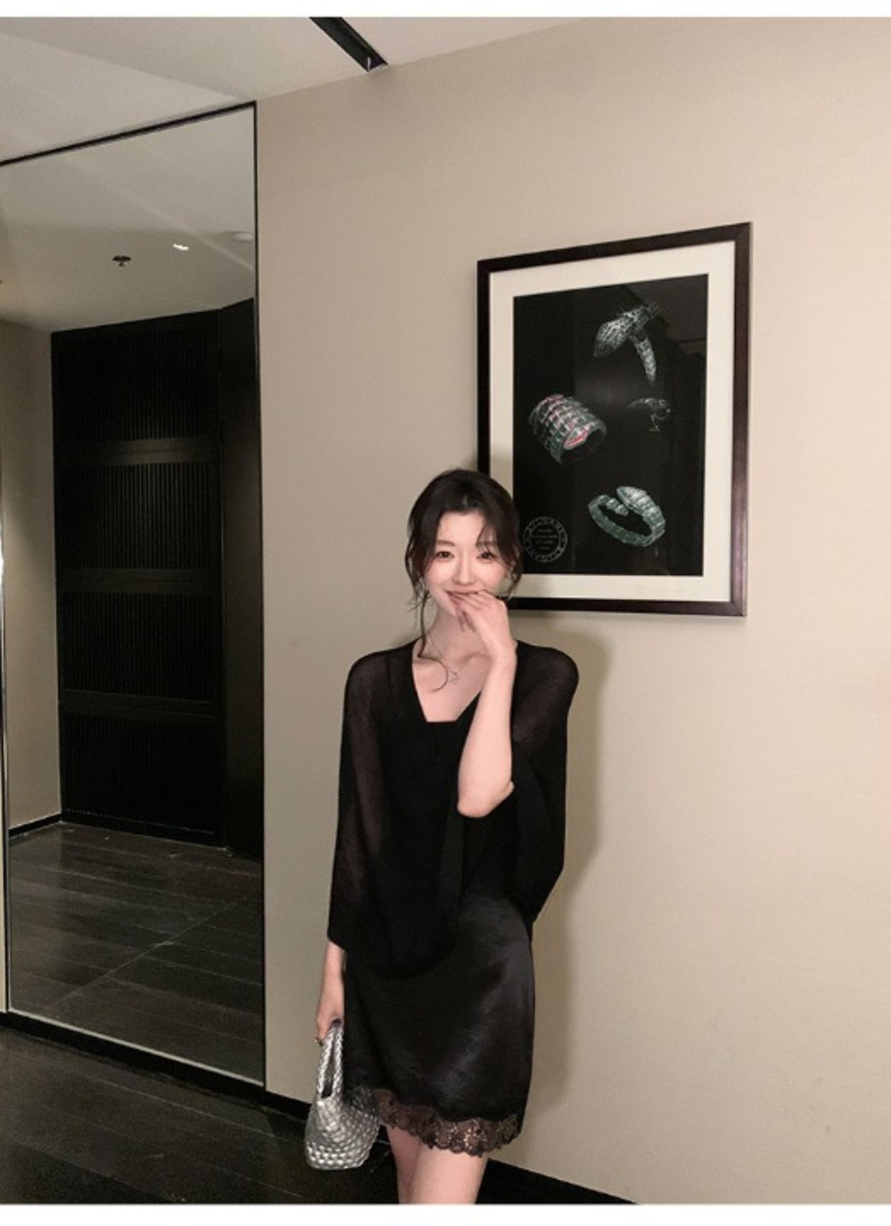 Asymmetrical Knit Camisole and Pullover Set up【H00077】