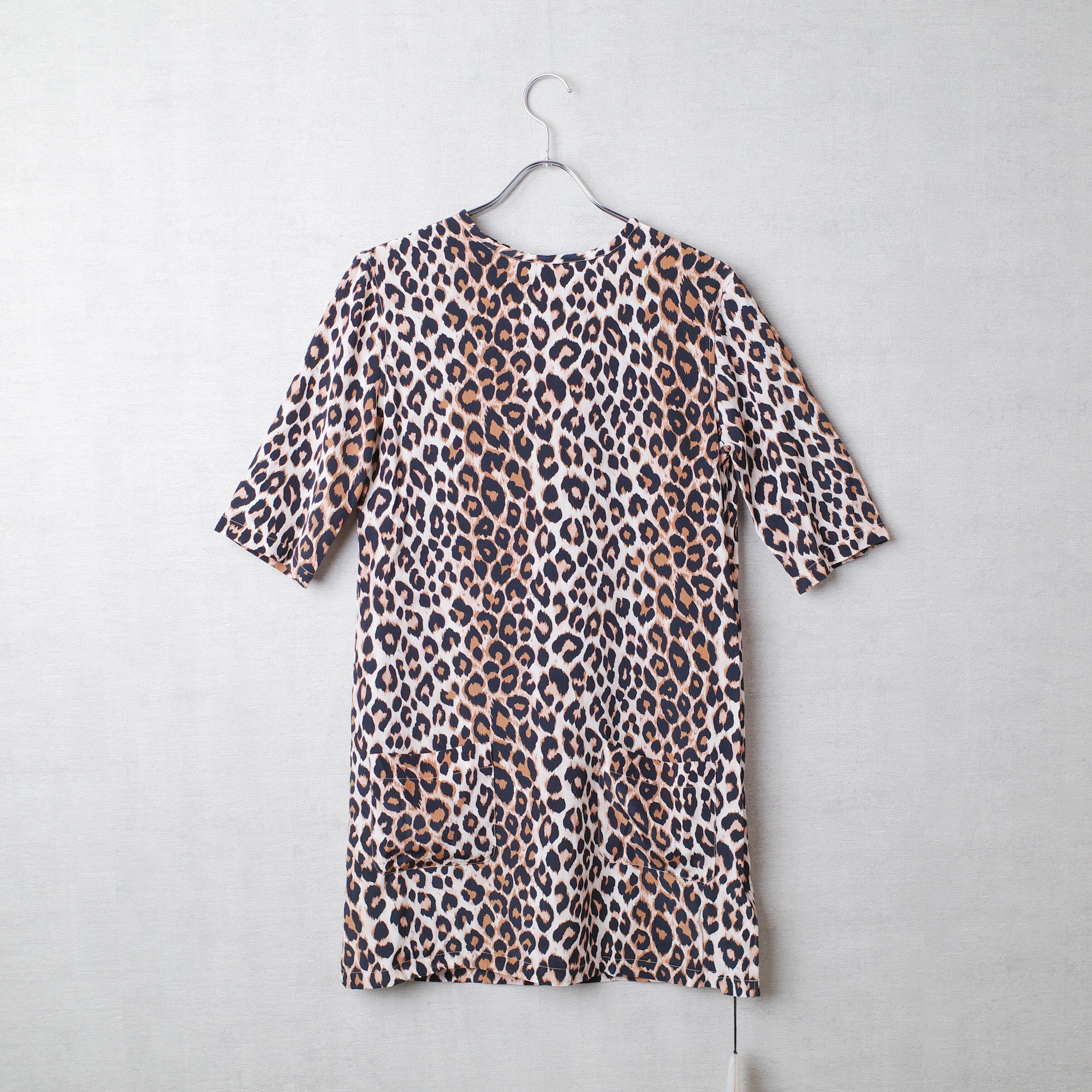 [NEW] LI HUA(ﾘｰﾌｧ)	LEOPARD SILK S/S PULLOVER E0E-7720-A