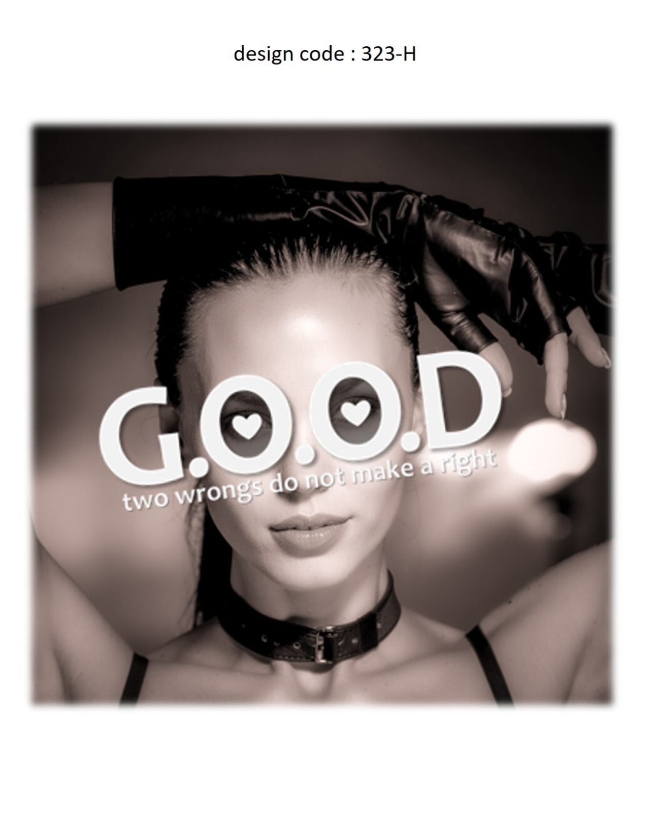 T-shirt x 323-H・画像2