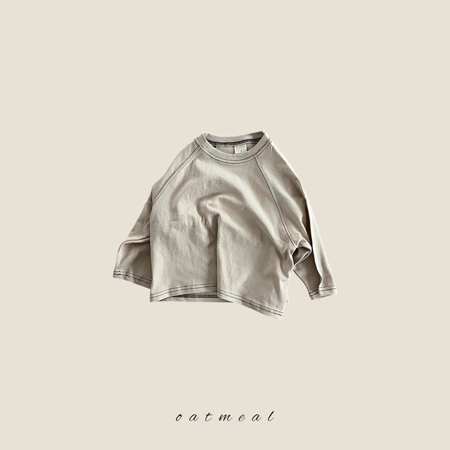 《予約》送料無料【oatmeal】Stitch Raglan