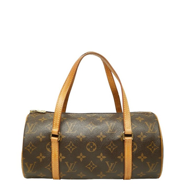 ルイ ヴィトン モノグラム パピヨン26 ハンドバッグ M51386 ブラウン PVC レザー レディース LOUIS VUITTON 【中古】