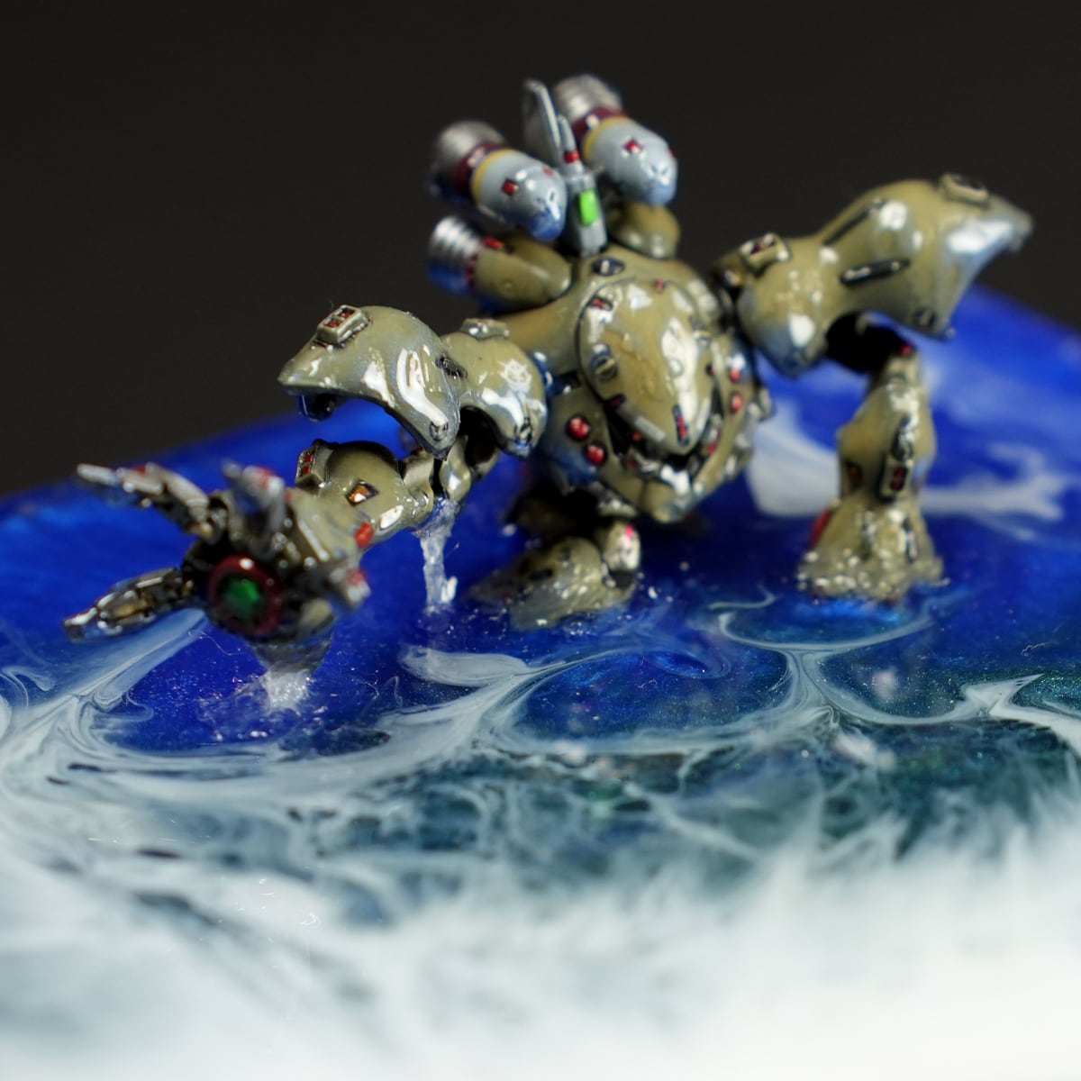 ハイゴッグ 食玩フィギュア × 海ジオラマ レジンアート 完成品