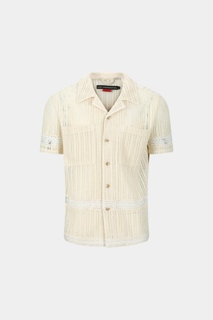[ANDERSSON BELL] JACQUARD STRIPE SHIRTS atb1279m(ECRU) 正規品 韓国ブランド 韓国通販 韓国代行 韓国ファッション ANDERSSONBELL アンダーソンベル 日本 店舗
