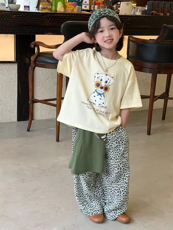 3color サングラスdogイラストTシャツ