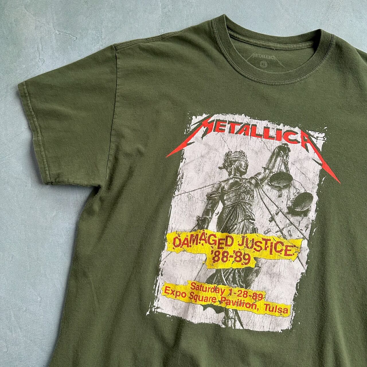 LLICA メタリカ　ツアーTシャツ Mサイズ　カーキ METALLICA メタリカ バンドTシャツ カーキ | RUFFY