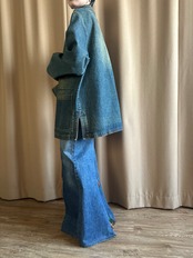 china button design denim jacket-5186-3
