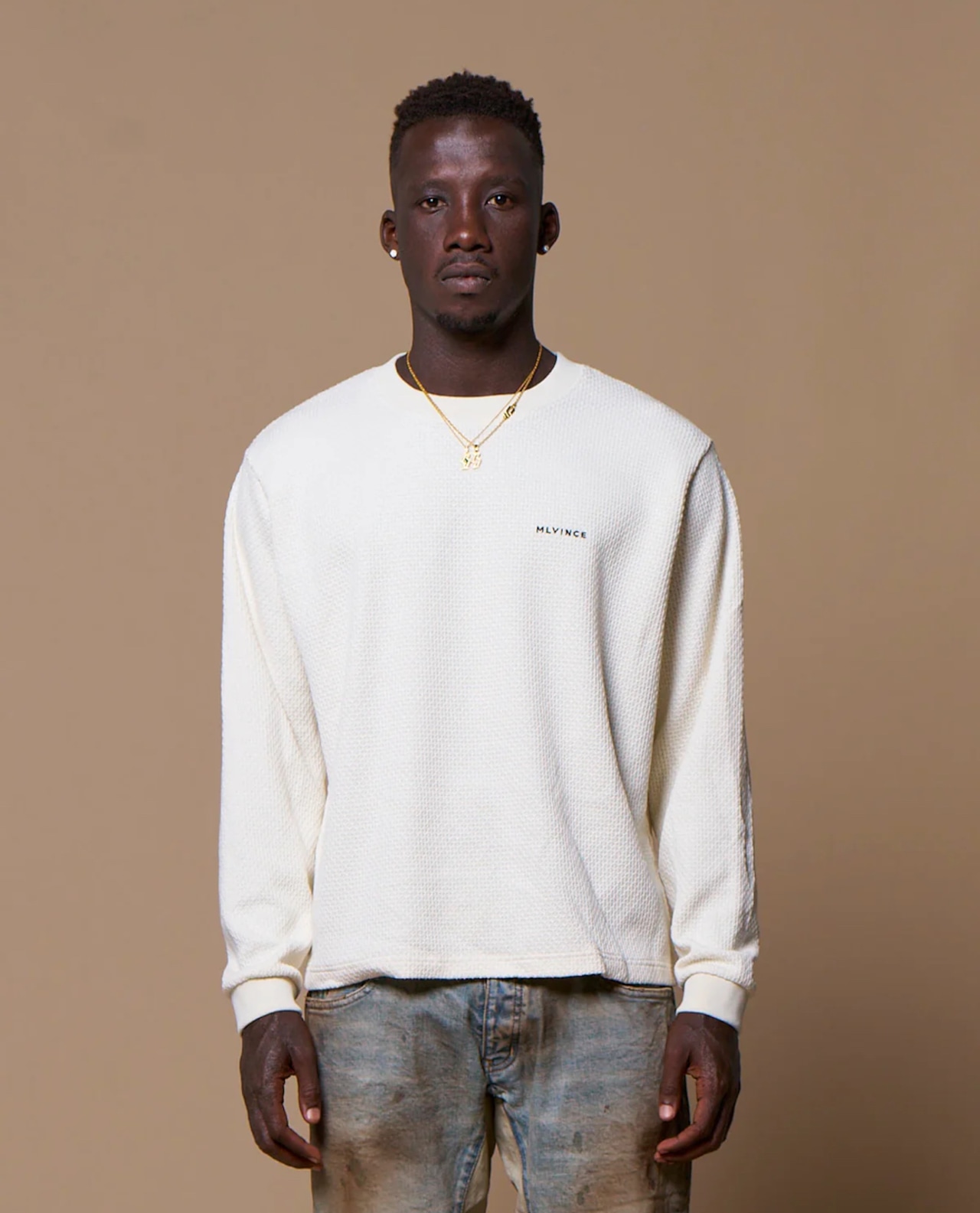 MLVINCE / thermal LS tee cream