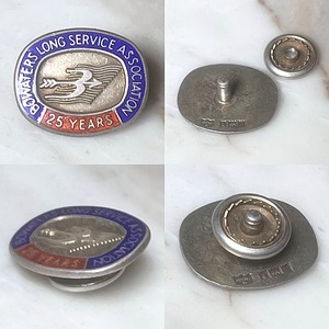 vintage c1955 silver badge