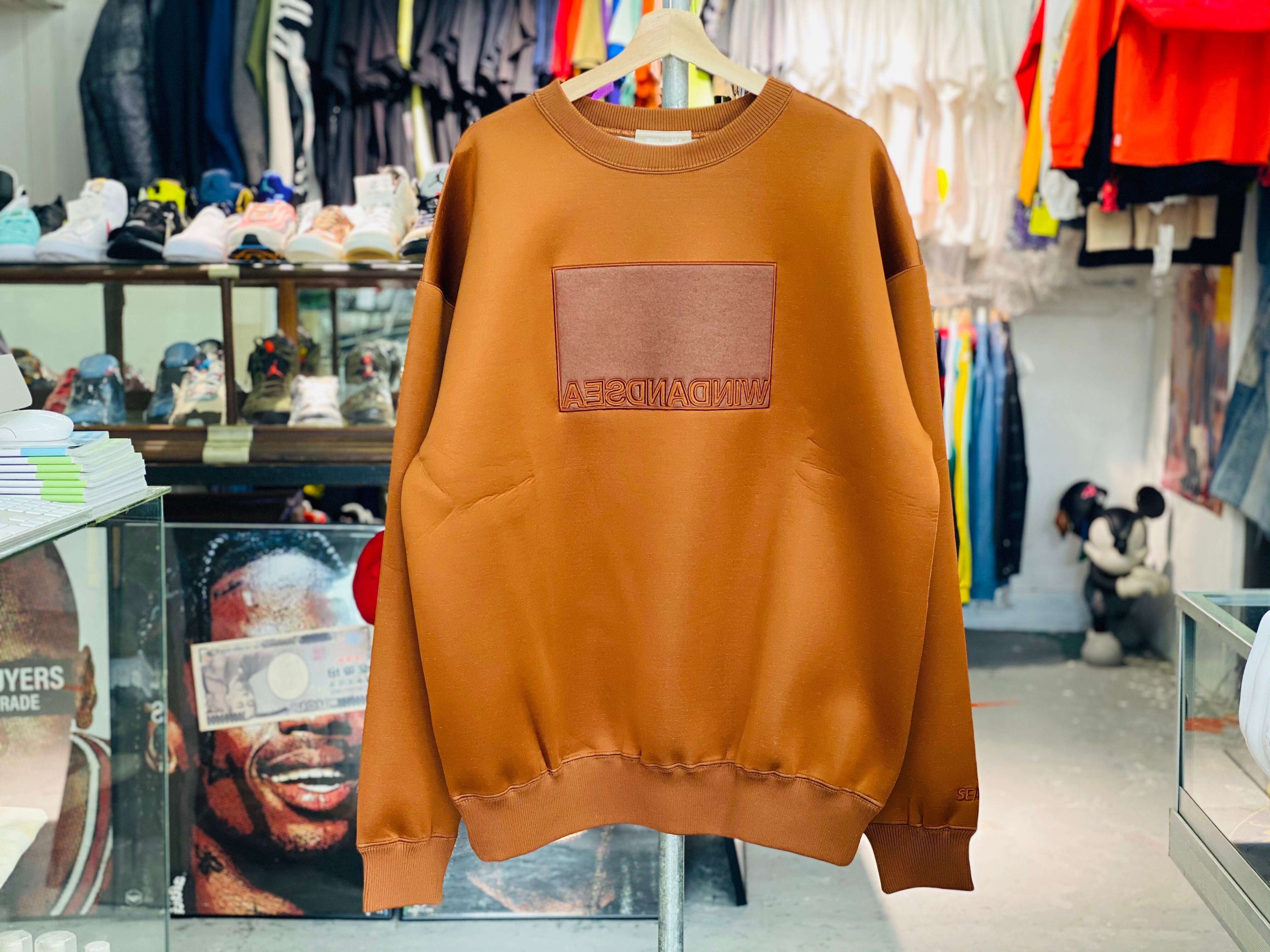 WIND AND SEA WDS BOX CBK SWEAT TOPS BROWN LARGE WDS-20A-TPS-04 