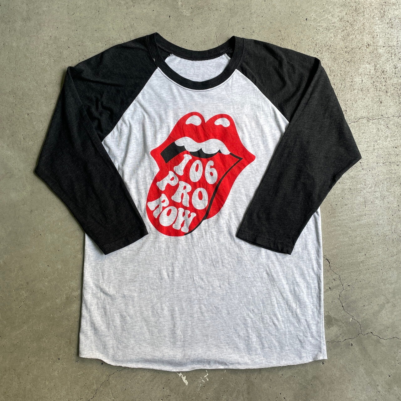 THE ROLLING STONES ローリングストーンズ パロディ 七分袖 ラグラン 