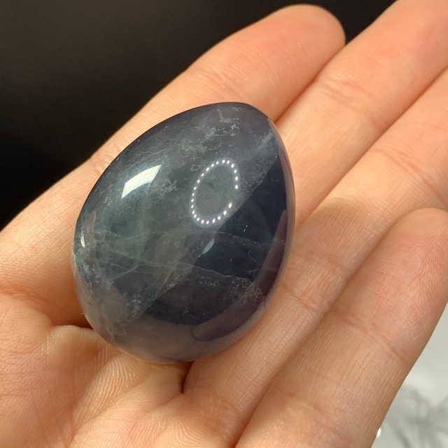 T15.ミルキーブルーグリーンフローライトたまご