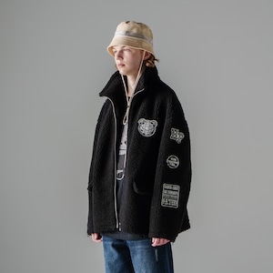 SALE 送料無料【HIPANDA ハイパンダ】メンズ エコファー ジャケット  MEN'S FAUX FUR JACKET / WHITE・BLACK