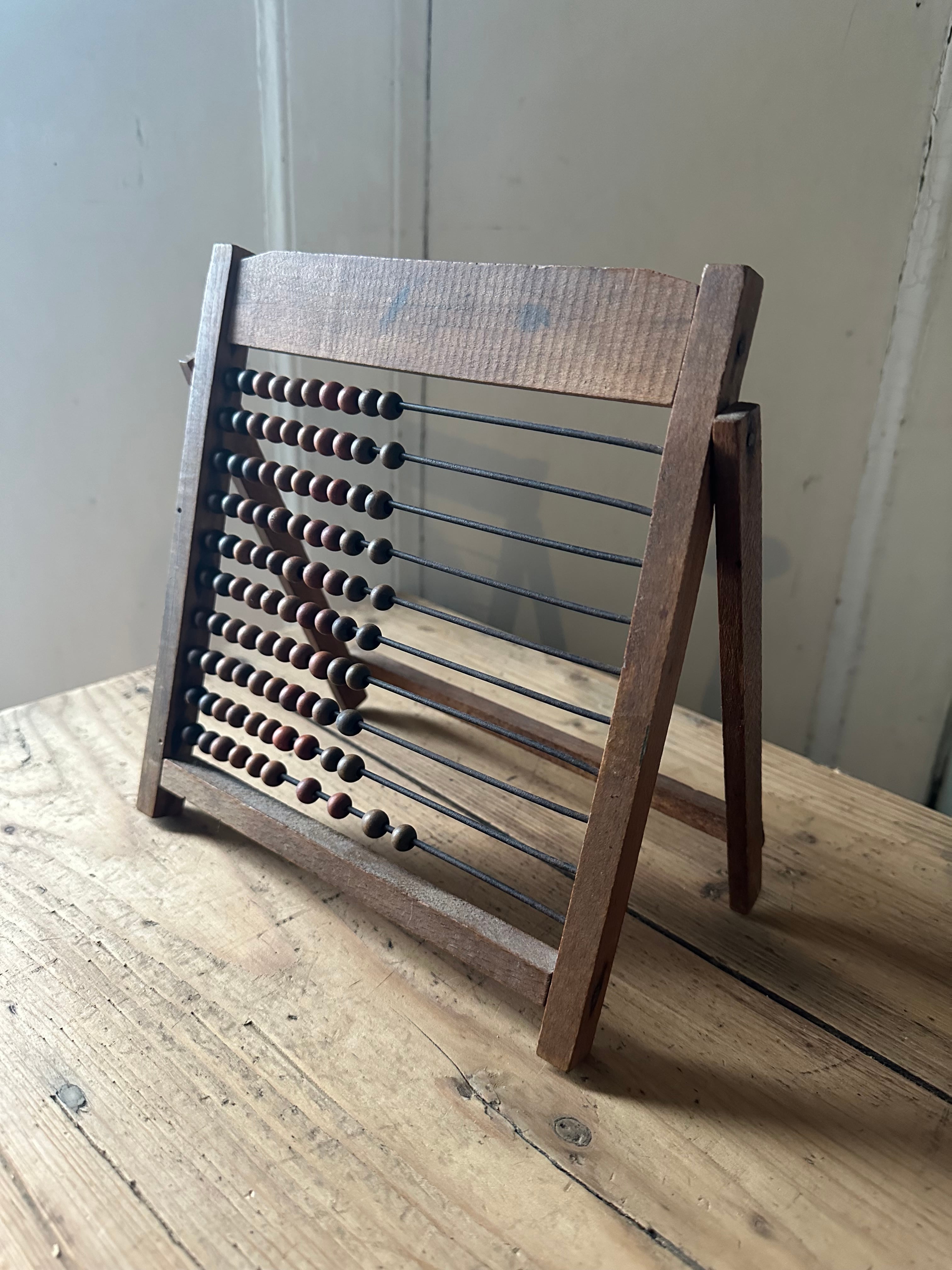 子供用Franceアバカス 木製そろばん 10ライン おもちゃ | Brocante de