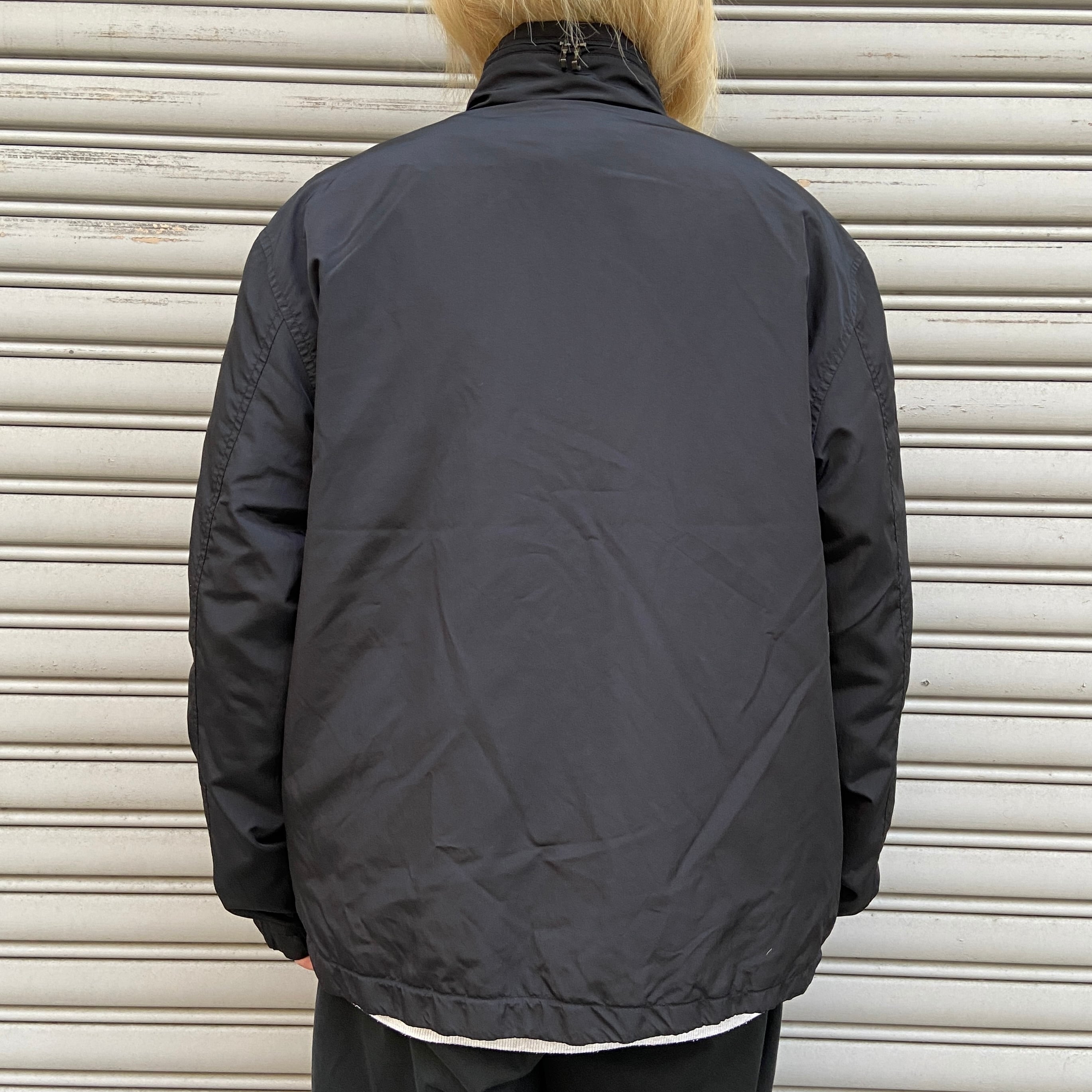 90s POLO RALPH LAUREN ナイロンジャケット　ポニー　ブラック 90s ポロラルフローレン スウィングトップ ポニー刺繍 ブラック 黒