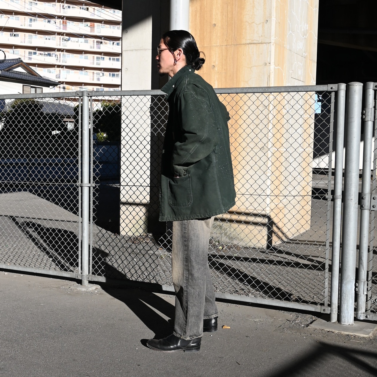 ヴィンテージCarhartt Coveralls 、KUON別注スウェットコーディネート