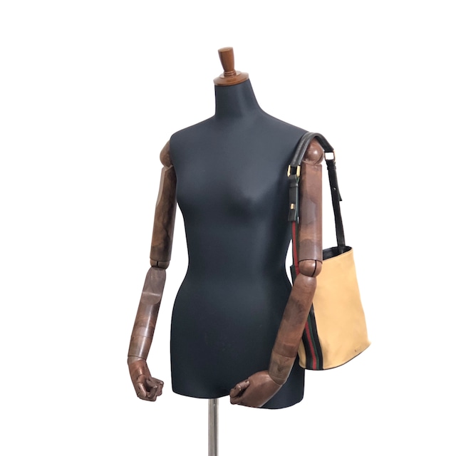 GUCCI グッチ シェリーライン キャンバス トートバッグ ハンドバッグ キャメル vintage ヴィンテージ オールド pbdnzb