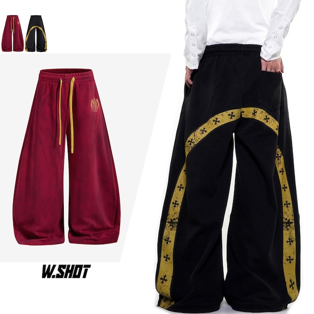 VINTAGE ストリート グラフィック カーブスウェットパンツ P465 VINTAGE ストリート グラフィック カーブスウェットパンツ P465