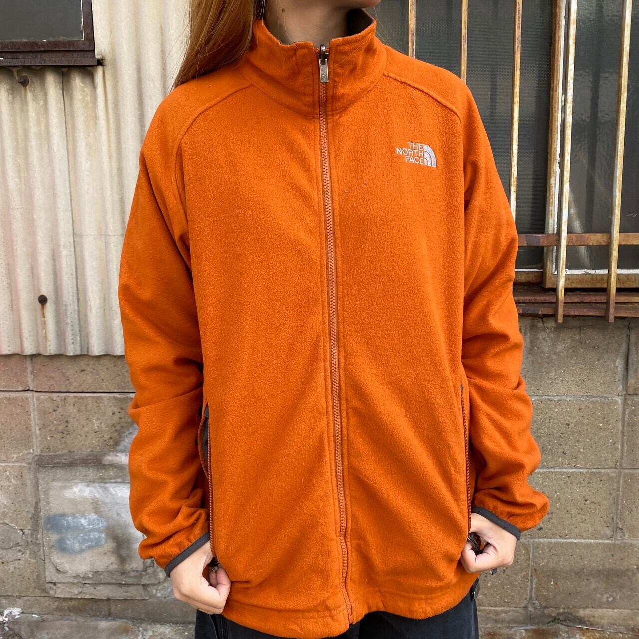 THE NORTH FACE フリース ジャケット ウール ヘリンボーン  柄キャンプ