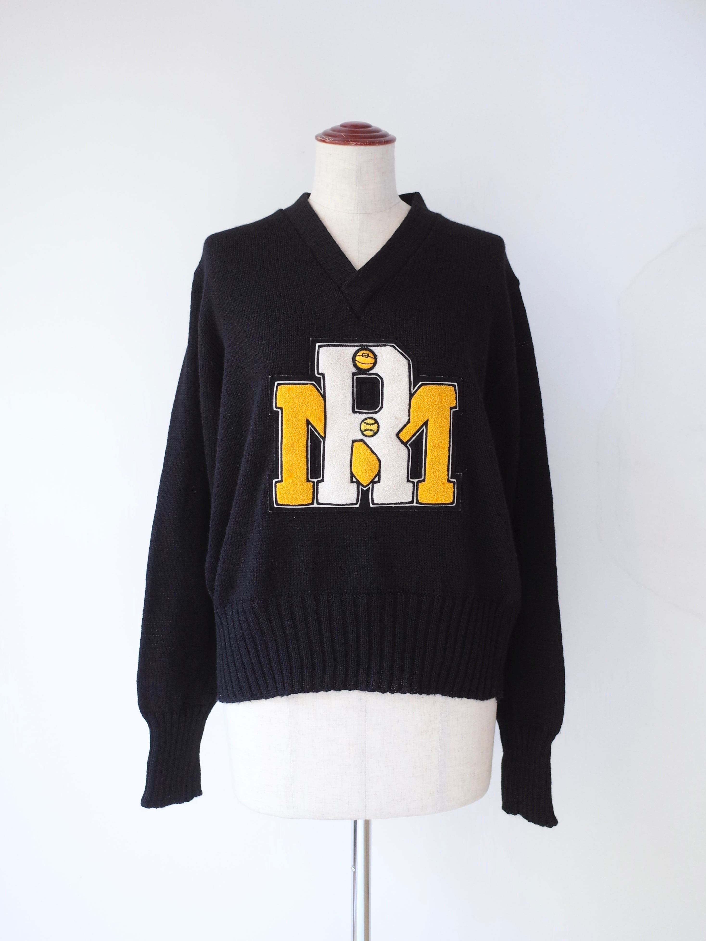 50-60s Lettered sweater