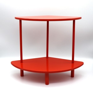 扇面棚・茶道具・赤・組み立て式・No.201017-15・梱包サイズ80