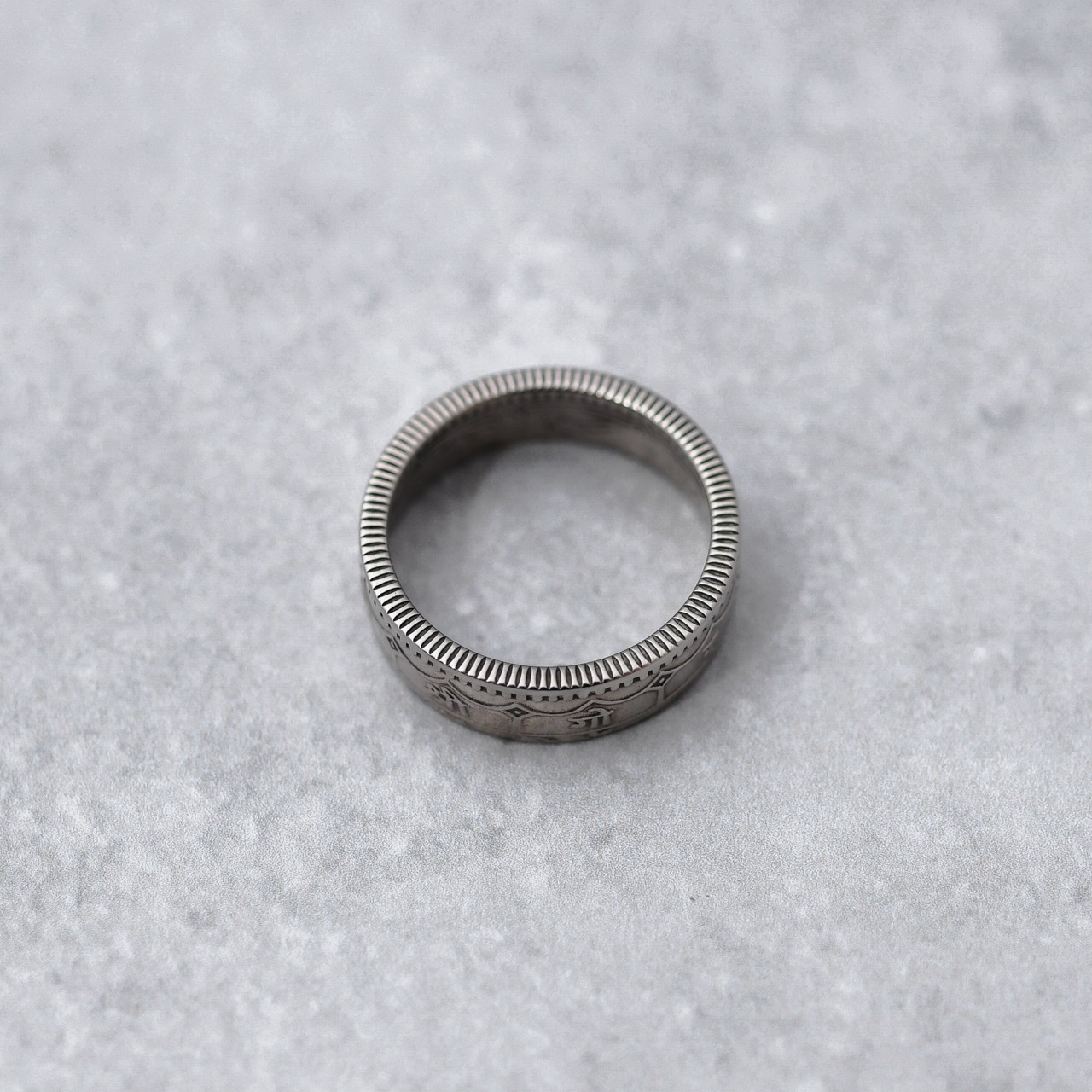ネパール 1ルピー コインリング｜NEPAL 1RUPEE COINRING