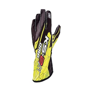 KB0-2748-A01#178 KS-2 ART GLOVES Black/fluo yellow