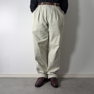 90s 初期型 USA製 Polo by Ralph Lauren POLO CHINO Cream [W35.5L34相当] 古着