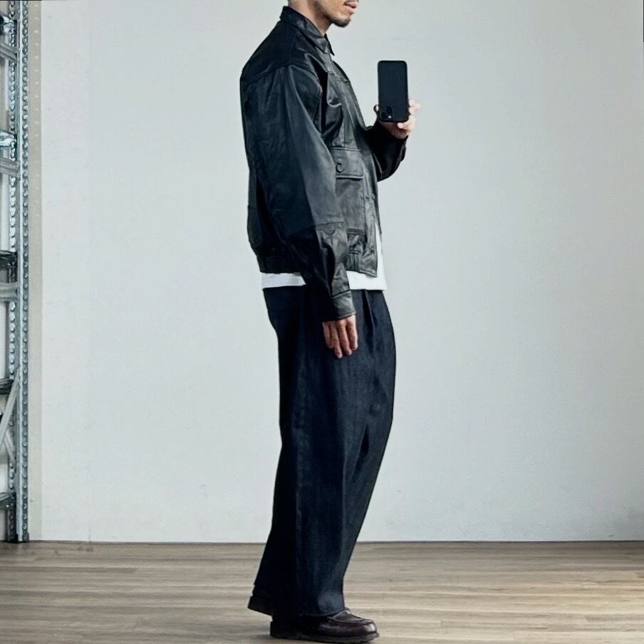 25AW》【YOUSED】 FRENCH ANTIQUE LEATHER JACKET フレンチ