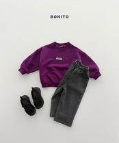 韓国子供服 / BONITO / 26Autumn / クレヨンロゴスウェット / 秋服 *12M~JM *