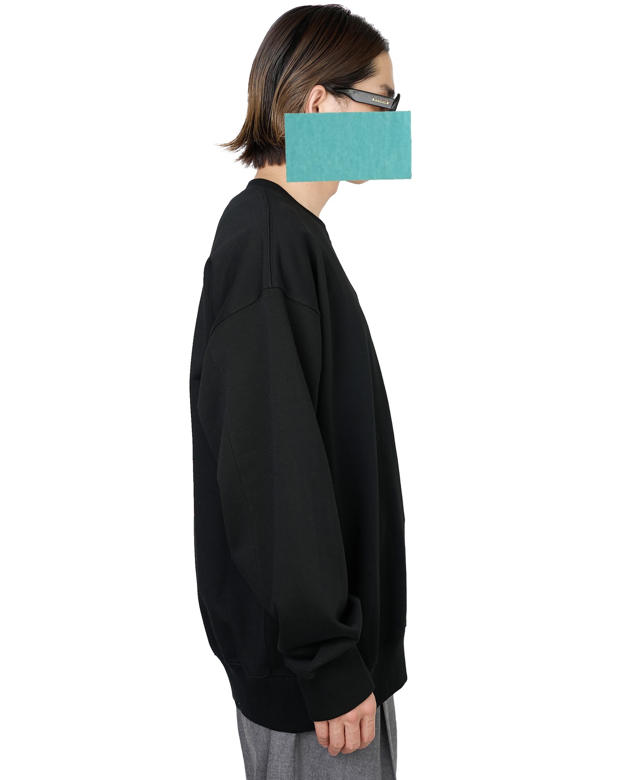ssstein × UMBRO "HIGH GAUGE COTTON SWEAT LS〔BLACK〕"