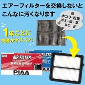 PIAA(ピア) エアーフィルター (エアフィルター) 1個入 [ダイハツ/トヨタ車用] キャスト・ウェイク・タント_他 PD72