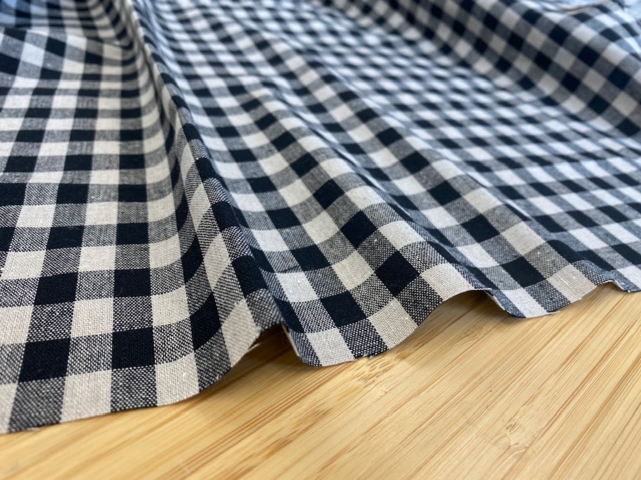 KIZ-004 生地巾140㎝ コットンリネンギンガムチェック | kotimekko