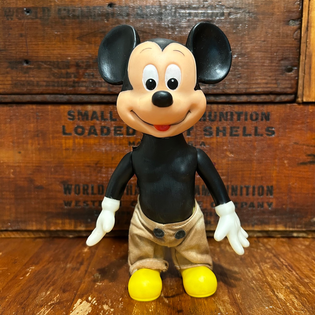 1970s ミッキーマウス ヴィンテージ ソフビ フィギュア Durham MICKEY MOUSE Vintage Figure  D-593