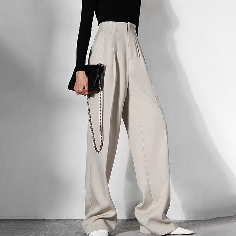 プリーツストレートワイドパンツ K0035