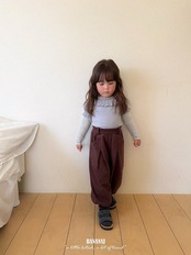 韓国子供服 / BANANA J / 26Autumn / キャンディ ボーダーTシャツ / 秋服 / キッズ *XS~JS*