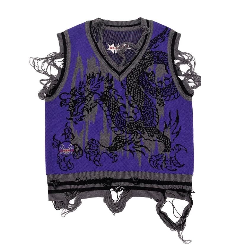 CFIERCE] Special Series Long Knitted Vest | BYORI