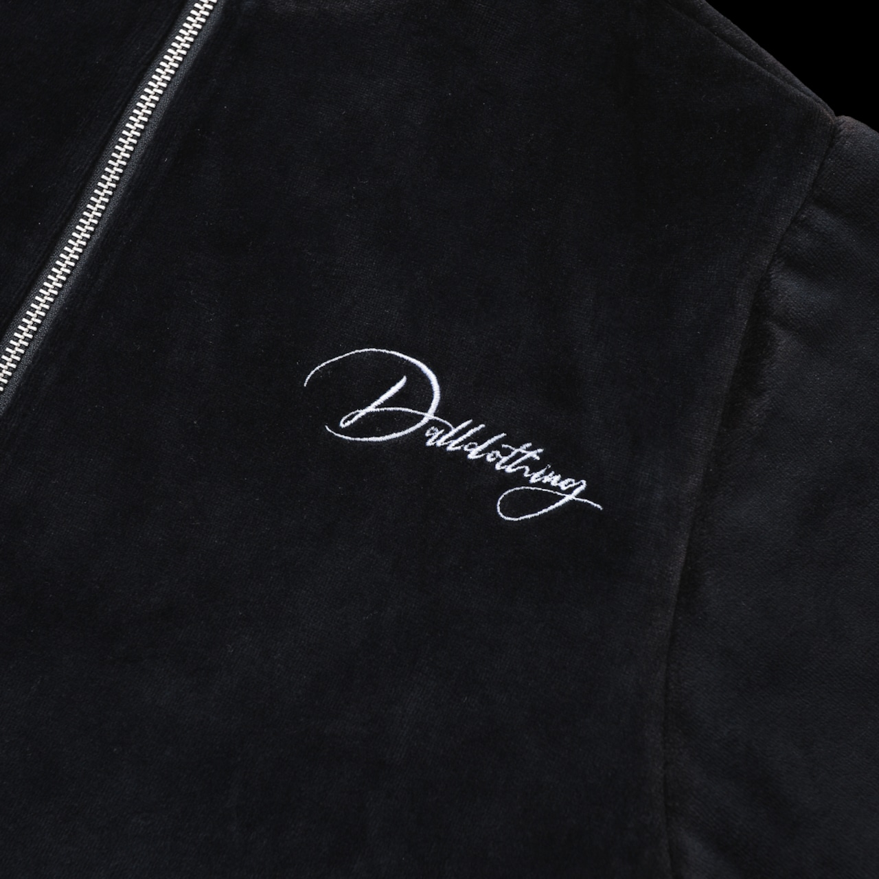 AUTOGRAPH LOGO WASHED VELOUR ZIP SHIRT