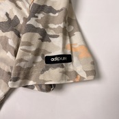adidas アディダス adipure カモフラ 半袖ポロシャツ M/ベージュ 系