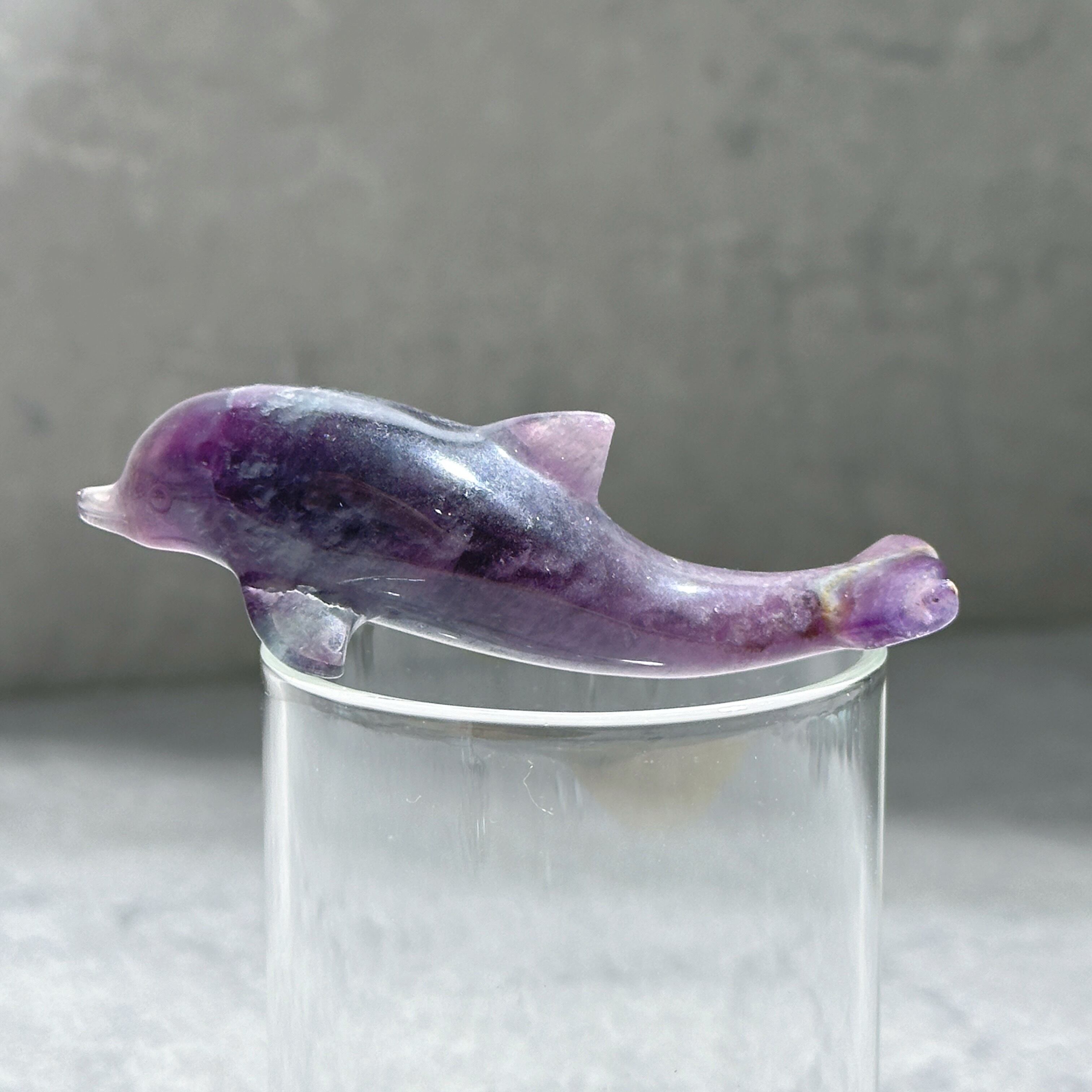 レインボーフローライト イルカ11◇Fluorite◇天然石・パワーストーン
