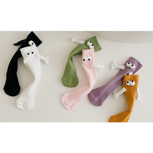 【即納】かわいい目玉の手つなぎソックス