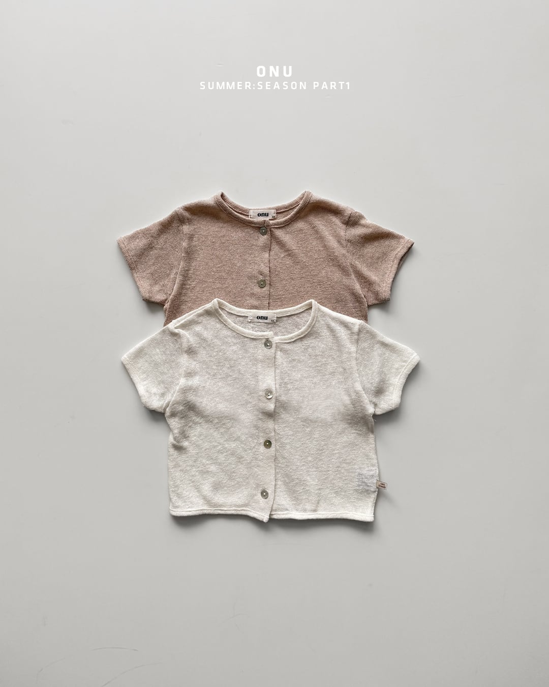 knit short sleeve cardigan【onu】※5月中旬〜5月下旬発送予定