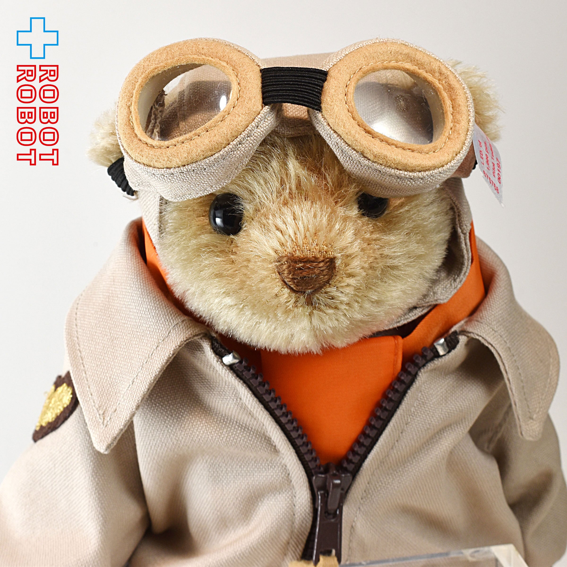 シュタイフ テディベア JAL Pilot Teddy bear 限定版トート付 シュタイフ Steiff テディベア JAL パイロット キャラメル 29cm 1000体