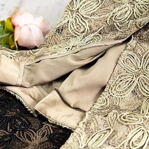 フラワーレース刺繍タイトスカート A01213