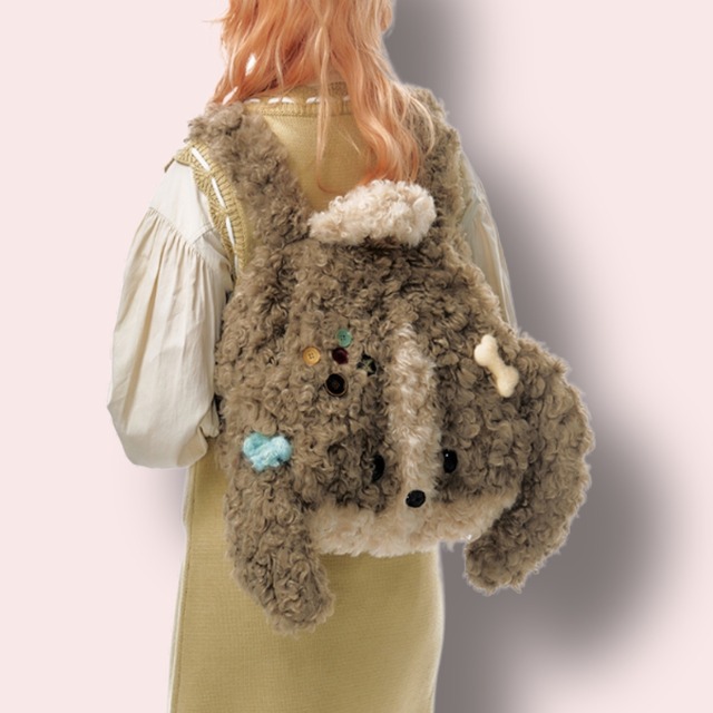 モカプードルぬいぐるみバッグ ♥LA181