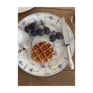 Sarreguemines　サルグミンヌ 　/　サキソニー柄の平皿プレート　b