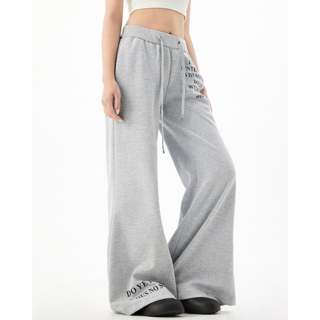 english point flare sweat pants　英字ポイントフレアスウェットパンツ　J0848