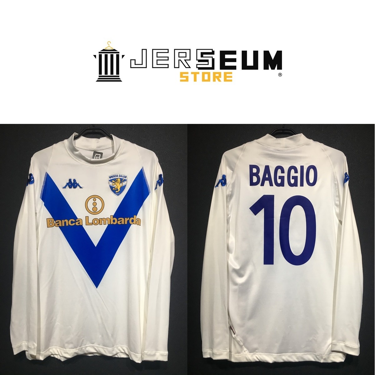 2003/04】 / Brescia Calcio（A） / Condition：Brand New / Grade：8 / Size：XL /  No.10 BAGGIO | Jerseum Store