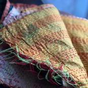 リサイクルサリーのカンタショール 小011 インドの手仕事布 Mulaセレクト