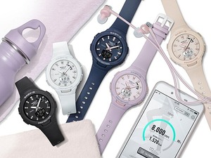 CASIO カシオ Baby-G ベビーG G-SQUAD ジー・スクワッド スマートフォンリンク 歩数計測 BSA-B100-4A2 ピンク 腕時計 レディース