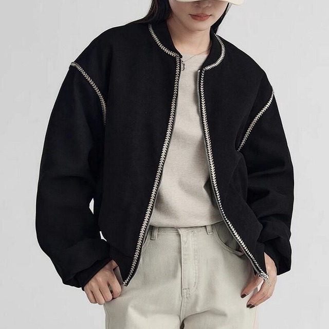 stitch design  blouson jacket